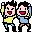 二人の子どものイラスト