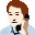 電話をかける男性のイラスト