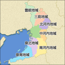 大阪府内地図