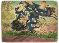 街頭紙芝居 怪人ブラマン 92巻 SNSHIRO TOASHI作 肉筆手書き 1002] 水木しげる 直筆紙芝居「人鯨」18巻5枚目のみ