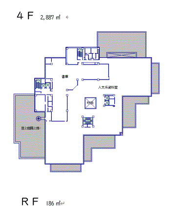４階、屋上