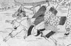 「転倒する人の姿」(『画報』庚集十二「及鋒而試」)