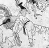 「転倒する人の姿」(『画報』戊集十二「五馬斉翻」)