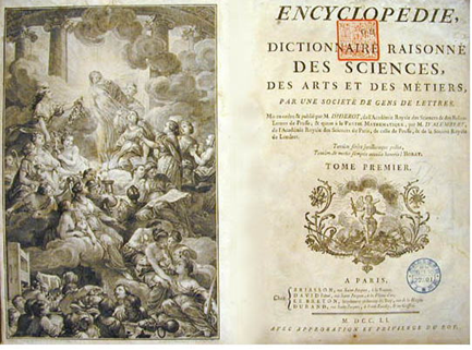 Diderot, Denis／D'Alembert“Encyclopedie”の口絵写真