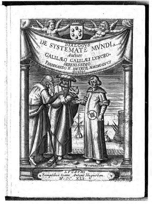 Galilei, Galileo“Systema　cosmicum”の口絵写真