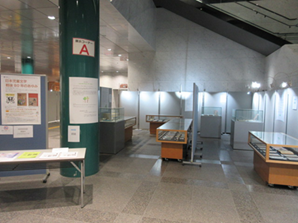 図書館展示コーナーでの展示の様子