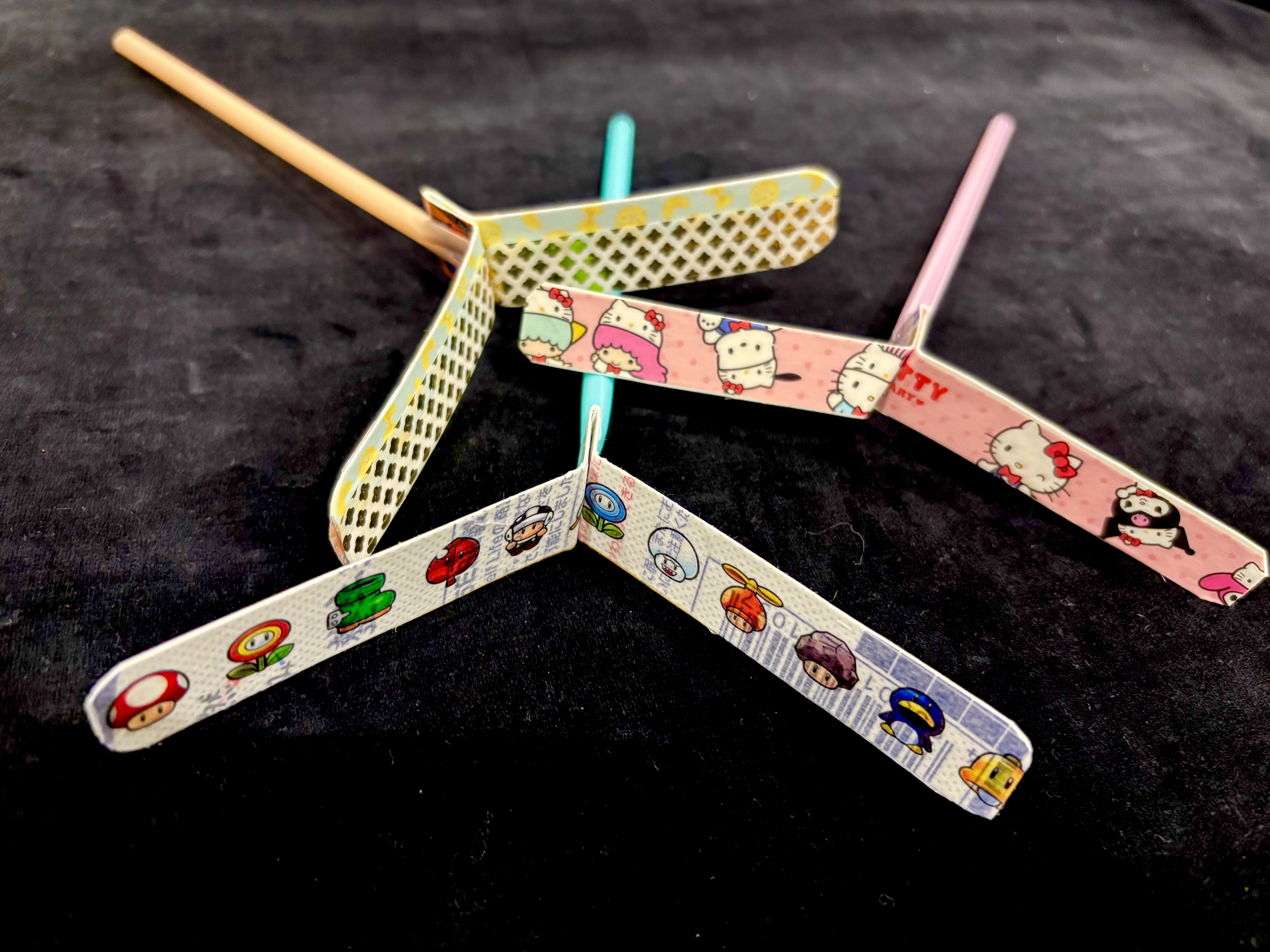 紙パック竹とんぼ