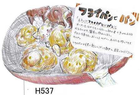 フライパンでパン