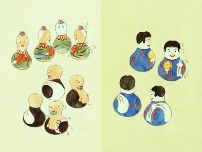 『玩具帖』より瓢七福神2