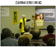 街頭紙芝居の実演