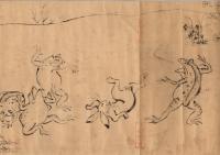 鳥獣戯画巻画像