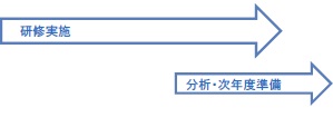 取組内容（H28年度）：研修を通年で実施。分析と次年度準備を下半期に実施。