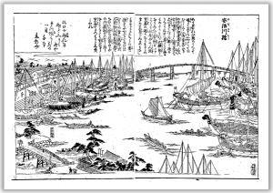 『摂津名所図会』巻四之下より「安治川橋」