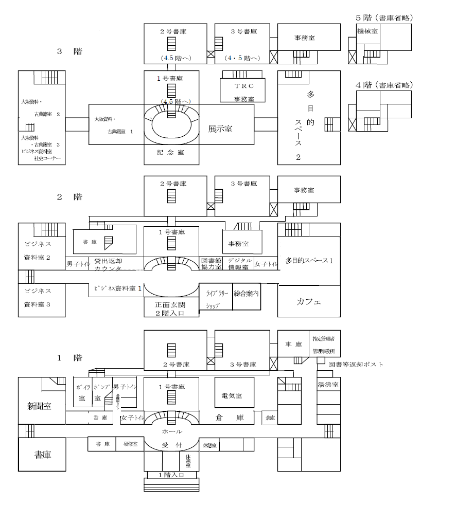 本館フロア案内図