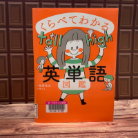 チョコレートの壁紙を背景に『くらべてわかる英単語図鑑』の表紙