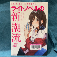 紺色の布を背景に『ライトノベルの新・潮流　黎明期→2021』の表紙